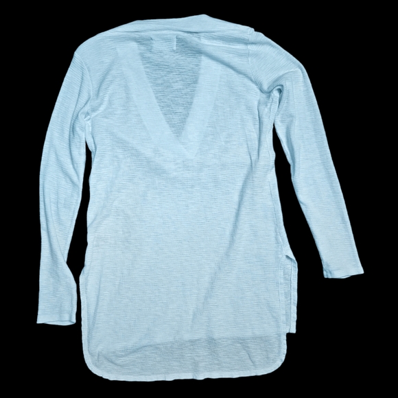 White Anthropologie Sol Angeles Deep V-Neck Tunic Sweater Top Whi… - Picture 9 of 9